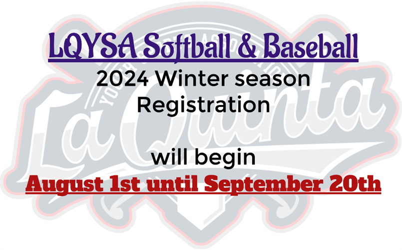 2024 Winter season registration